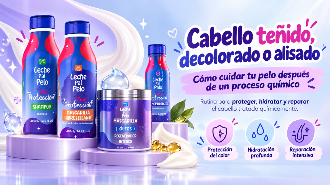 Rutina Leche Pal Pelo para cabello teñido, decolorado o alisado