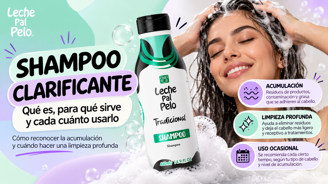 Shampoo clarificante para una limpieza profunda del cabello