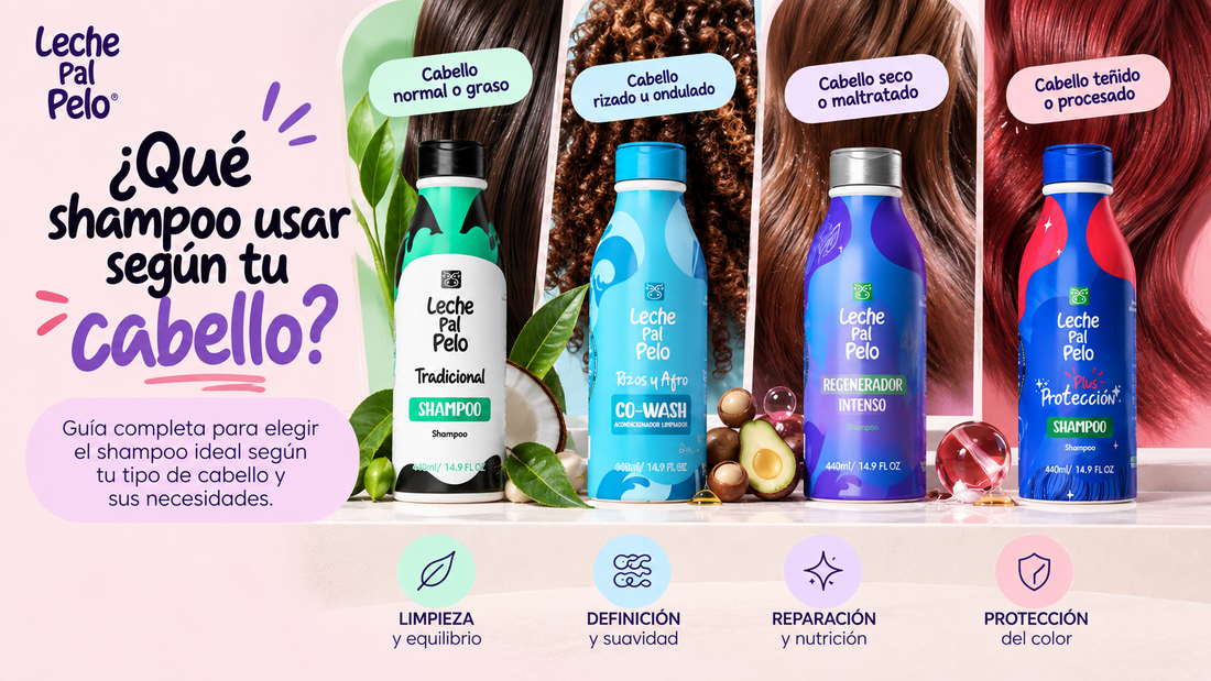 Guía para elegir shampoo Leche Pal Pelo según el tipo de cabello