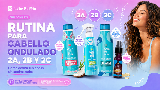 Rutina para cabello ondulado 2A, 2B y 2C sin frizz