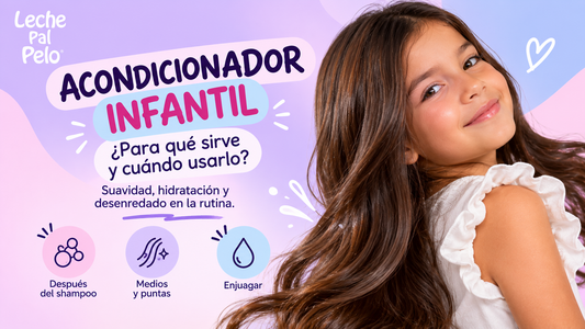 Acondicionador infantil Leche Pal Pelo para suavizar y desenredar el cabello