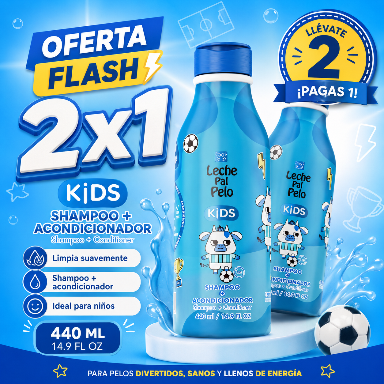2X1 Shampoo + acondicionador  (OFERTA FLASH ❤️ )